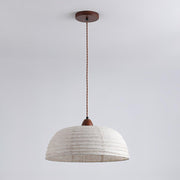 Elegant Wood and Fabric Pendant – Perfect Harmony of Style and Comfort