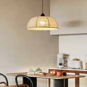 Elegant Wood and Fabric Pendant – Perfect Harmony of Style and Comfort