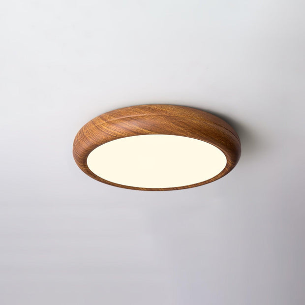 Plafonnier en bois rond élégant – Sublimez votre espace avec une touche d'élégance moderne
