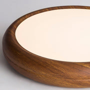 Plafonnier en bois rond élégant – Sublimez votre espace avec une touche d'élégance moderne