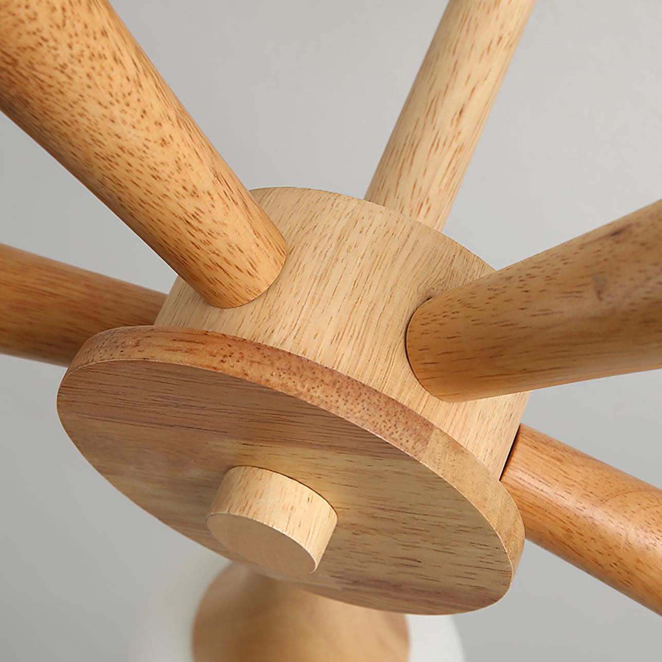 Suspension LED en Bois et Verre Élégante – Parfaitement Conçue pour les Espaces Chaleureux