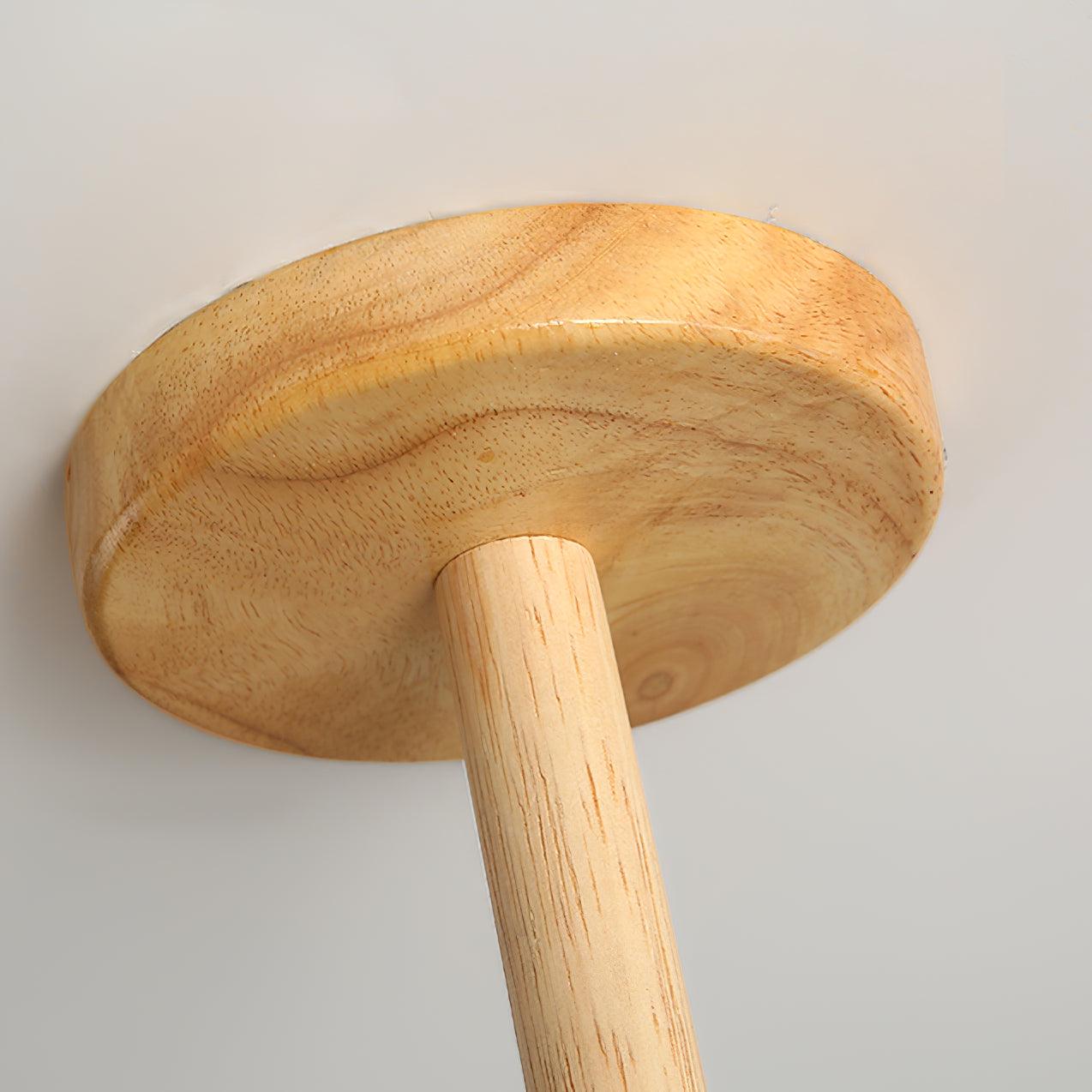 Suspension LED en Bois et Verre Élégante – Parfaitement Conçue pour les Espaces Chaleureux