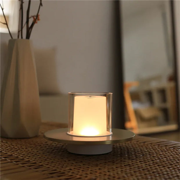 Elegant LED candle lamp with smart induction base – Perfect for a safe and comfortable ambiance