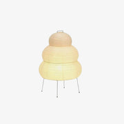 Exquisite Akari table lamp – Mulberry paper and elegant metal design