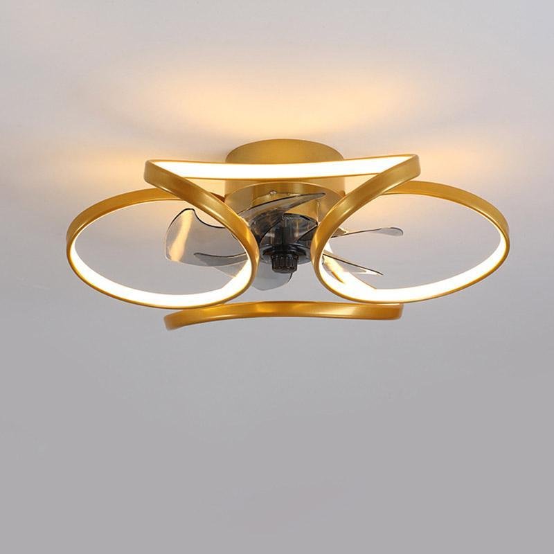Ventilateur de plafond 2 en 1 élégant avec lumière LED pour un confort et un style ultimes