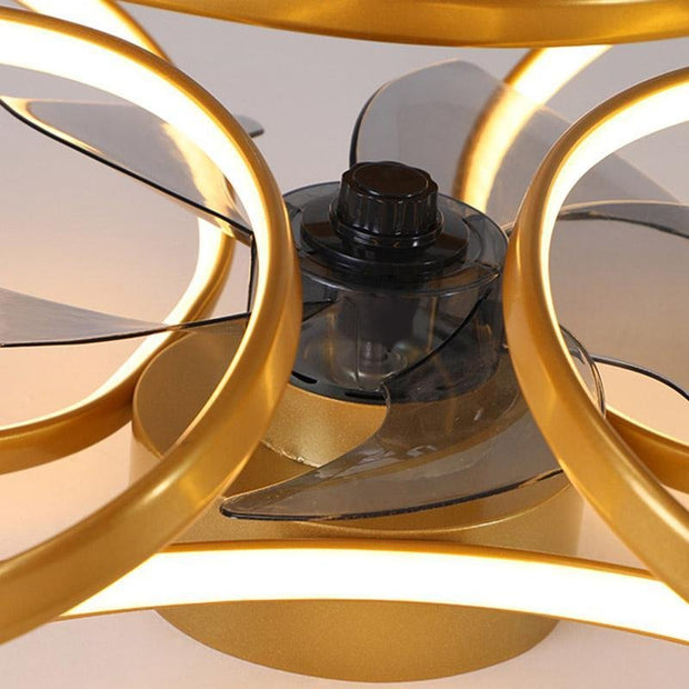 Ventilateur de plafond 2 en 1 élégant avec lumière LED pour un confort et un style ultimes
