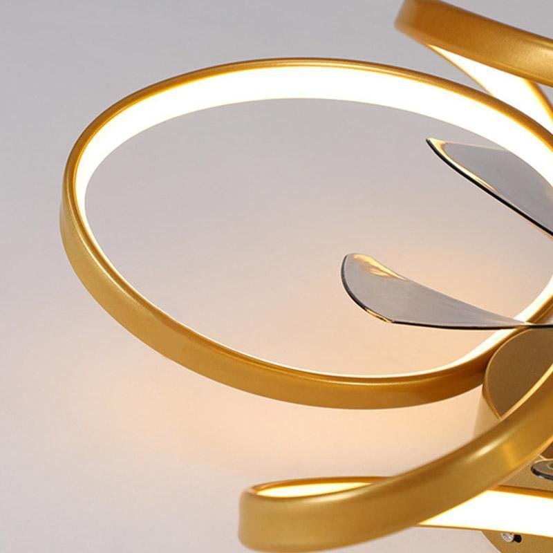 Ventilateur de plafond 2 en 1 élégant avec lumière LED pour un confort et un style ultimes