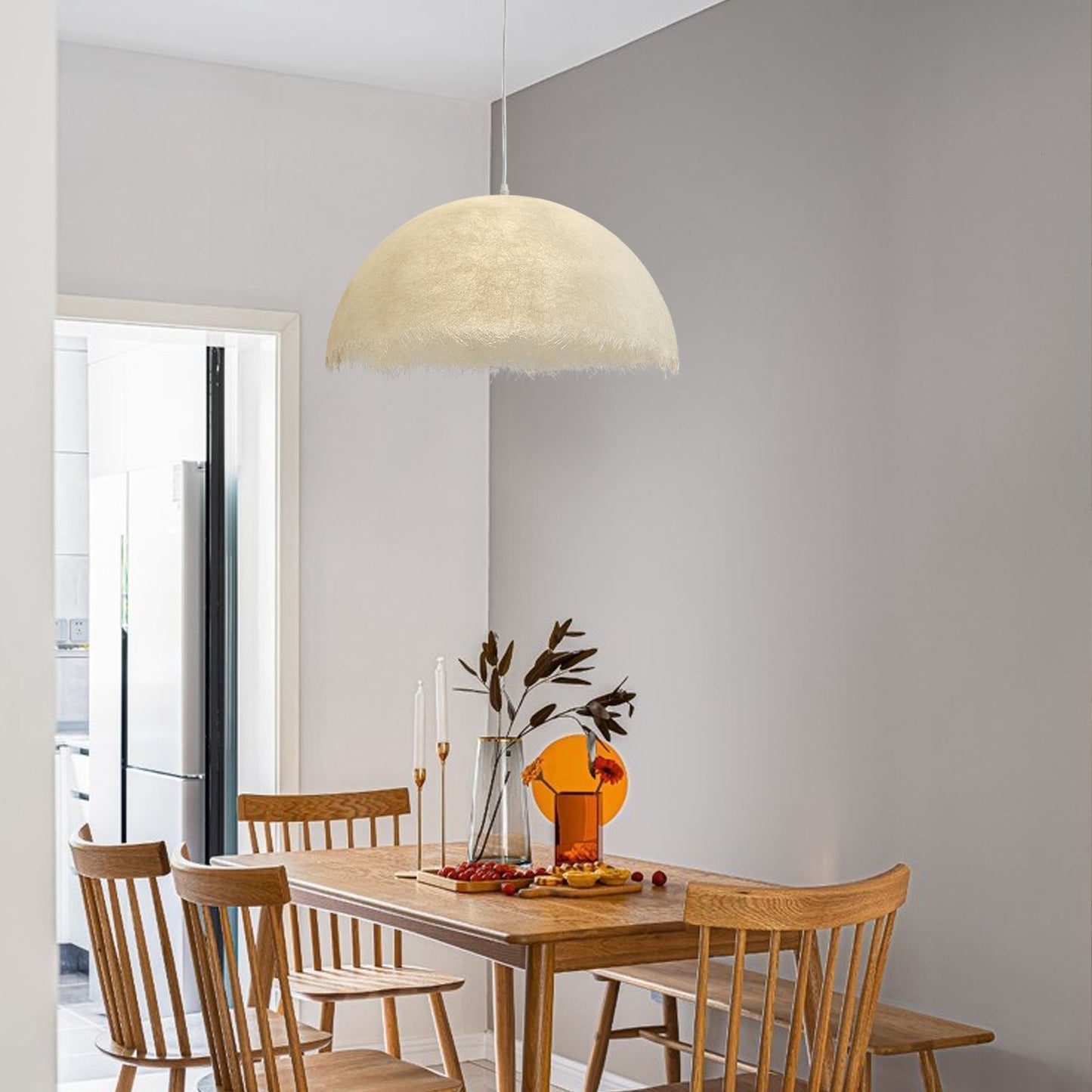 Applique suspendue contemporaine ZNTS – Éclairage LED en résine et métal élégant