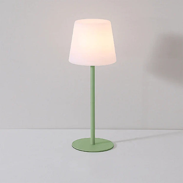 Portable wireless LED table lamp with multicolor ambient lighting - 16 vibrant color options