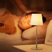 Portable wireless LED table lamp with multicolor ambient lighting - 16 vibrant color options