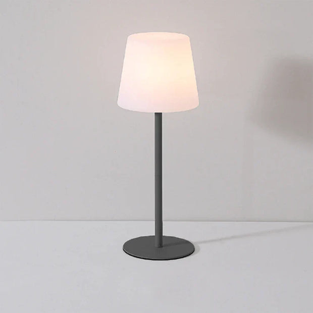 Portable wireless LED table lamp with multicolor ambient lighting - 16 vibrant color options
