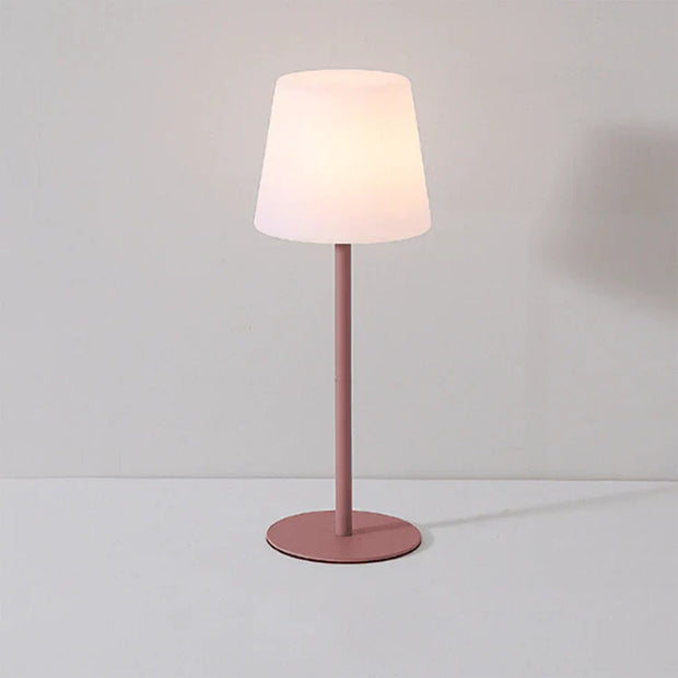 Portable wireless LED table lamp with multicolor ambient lighting - 16 vibrant color options