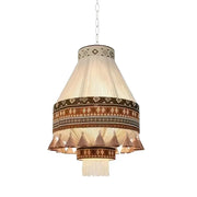 Bright Bohemian Chic Fringe Pendant – Hanging Lamp Inspired by Tribes with Elegant Style and Graceful Fringes