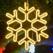 Waterproof LED Snowflake Star Garland – Perfect for Outdoor Holiday Decorations