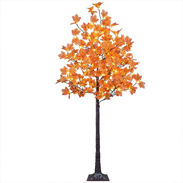 Enchanting LED Maple Tree Decor - Embrace Autumn with a Soft Warm Light