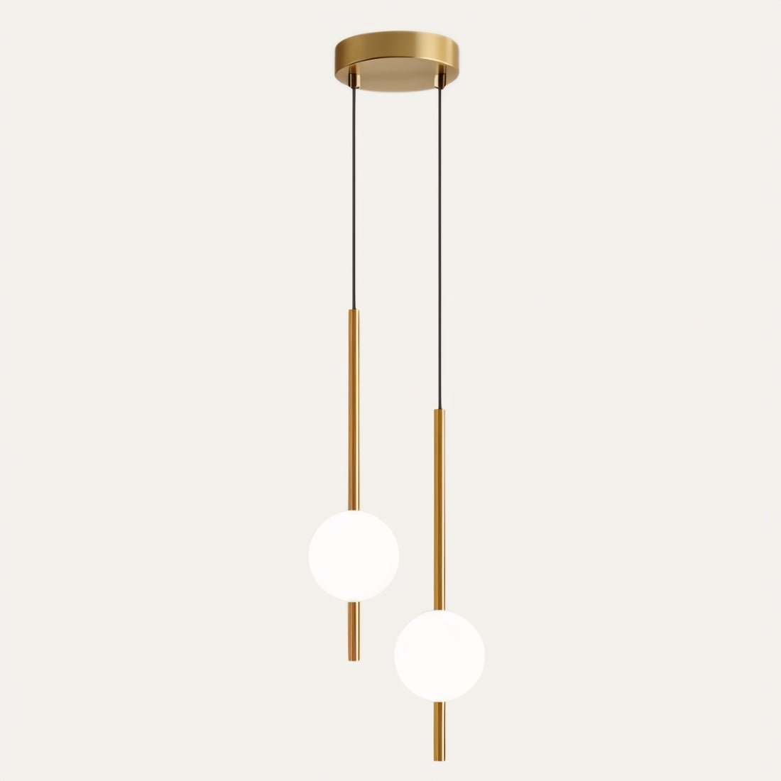 Suspension Afzal en verre et métal – Charme scandinave pour espaces contemporains