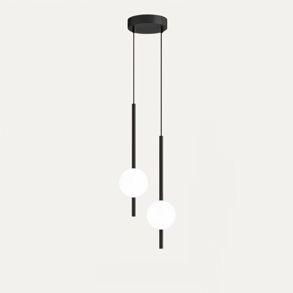 Suspension Afzal en verre et métal – Charme scandinave pour espaces contemporains