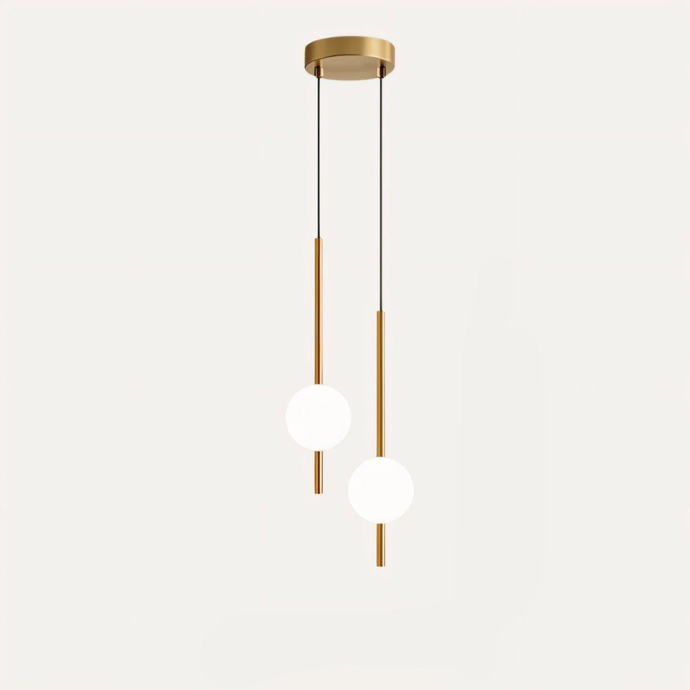 Suspension Afzal en verre et métal – Charme scandinave pour espaces contemporains