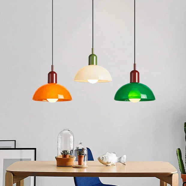 Suspension LED en verre moderne et épurée – Éclairage élégant de 40W pour des espaces chics