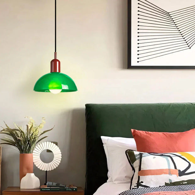 Suspension LED en verre moderne et épurée – Éclairage élégant de 40W pour des espaces chics