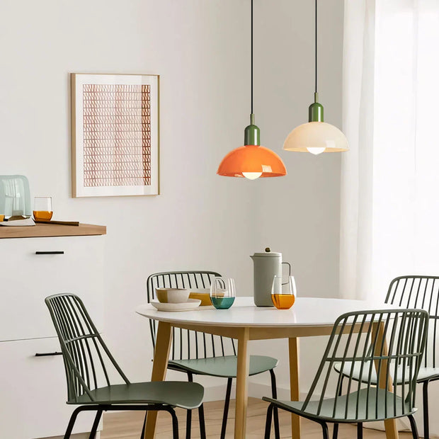 Suspension LED en verre moderne et épurée – Éclairage élégant de 40W pour des espaces chics