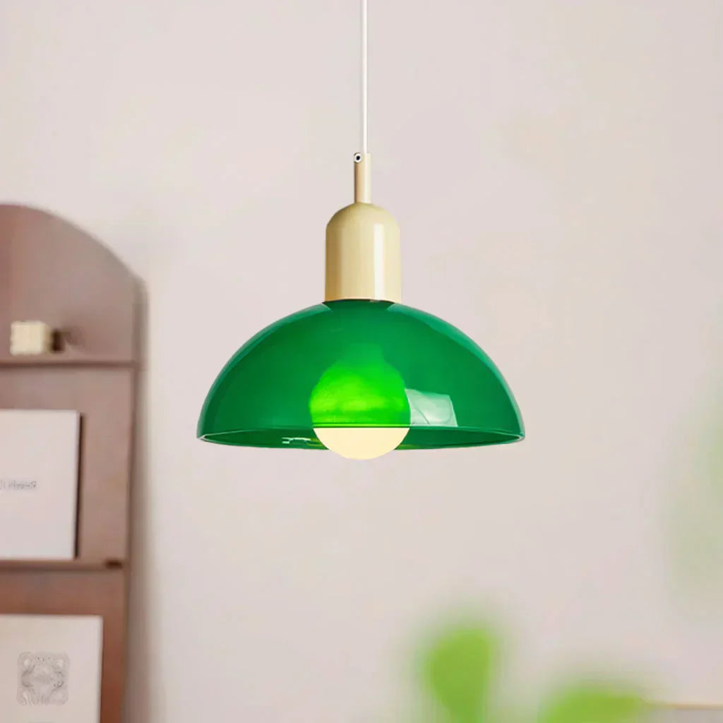 Suspension LED en verre moderne et épurée – Éclairage élégant de 40W pour des espaces chics