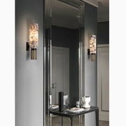 Elegant Wall Sconce in Marble and Copper LED – Illuminate Your Modern Space with Style!