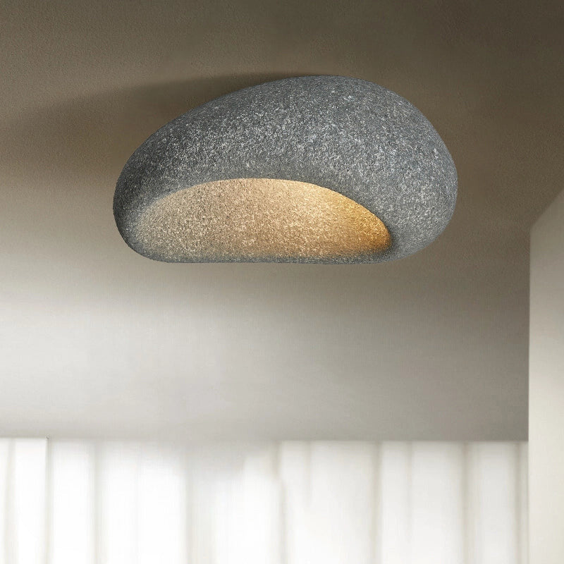 Lumière de plafond Wabi-Sabi – Épouser l'élégance minimaliste avec une douce lueur LED