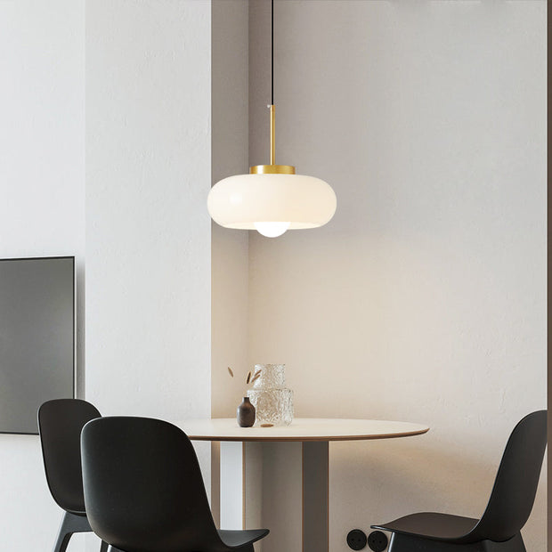Suspension en cuivre et verre élégante – Élégance vintage intemporelle pour votre salon et votre chambre