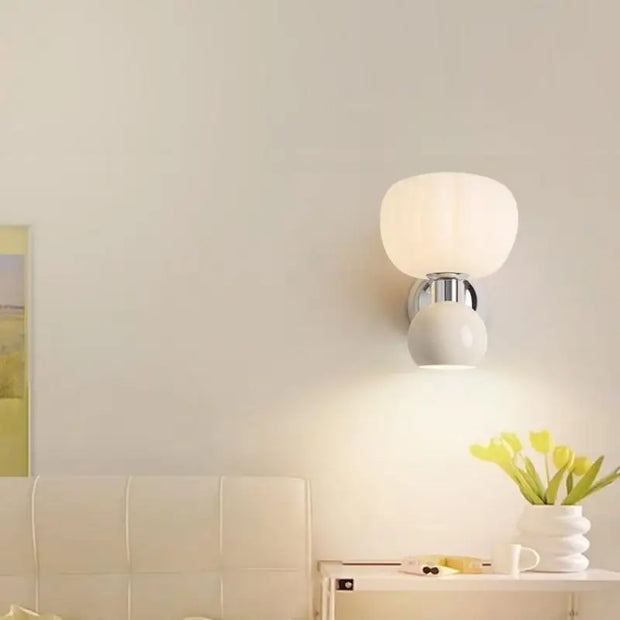 Elegant Cream LED Wall Sconce – Energy-Efficient Accent Light for Your Living Room and Bedroom