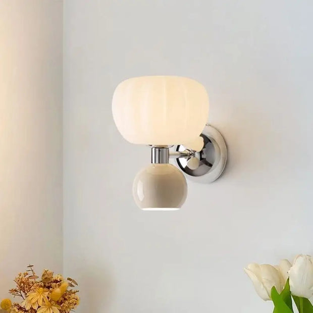 Elegant Cream LED Wall Sconce – Energy-Efficient Accent Light for Your Living Room and Bedroom