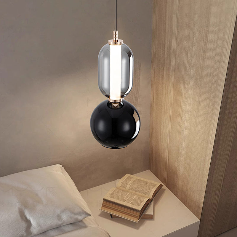 Suspension Scandinave Élégante – Lampe Minimaliste Élégante Fabriquée en Verre et Fer