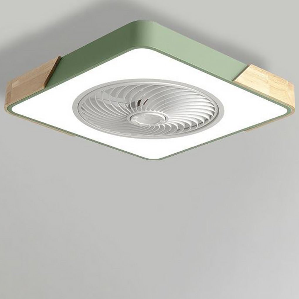 Ventilateur de plafond LED ultra-silencieux avec éclairage intégré – Élégant et économe en énergie