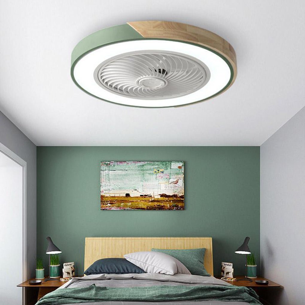 Ventilateur de plafond LED ultra-silencieux avec éclairage intégré – Élégant et économe en énergie