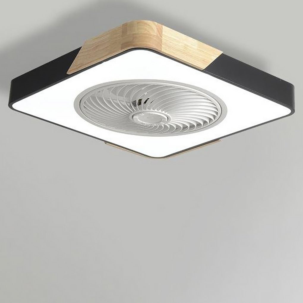 Ventilateur de plafond LED ultra-silencieux avec éclairage intégré – Élégant et économe en énergie
