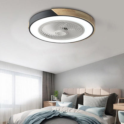 Ventilateur de plafond LED ultra-silencieux avec éclairage intégré – Élégant et économe en énergie