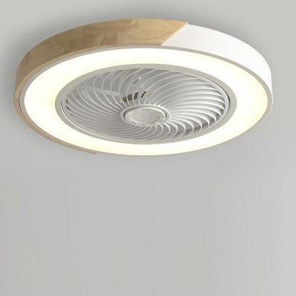 Ventilateur de plafond LED ultra-silencieux avec éclairage intégré – Élégant et économe en énergie