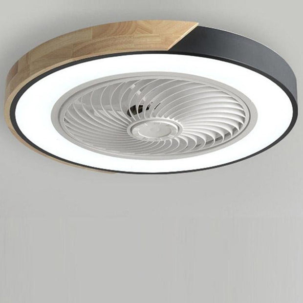 Ventilateur de plafond LED ultra-silencieux avec éclairage intégré – Élégant et économe en énergie