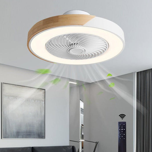 Ventilateur de plafond LED ultra-silencieux avec éclairage intégré – Élégant et économe en énergie