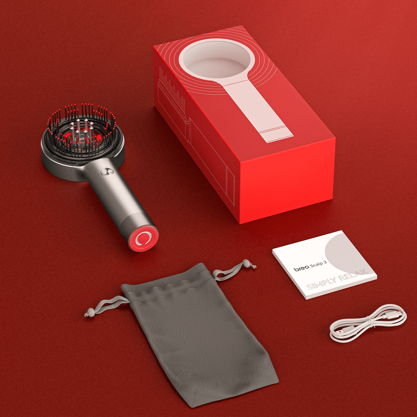 Revitaliseer uw hoofdhuid met de masserende kam HairGlow – De perfecte mix van stimulatie en ontspanning voor luxueuze haarverzorging!