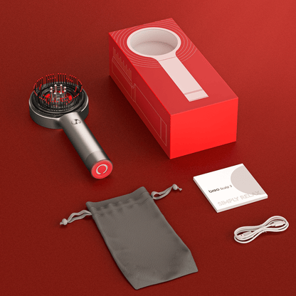 Revitaliseer uw hoofdhuid met de masserende kam HairGlow – De perfecte mix van stimulatie en ontspanning voor luxueuze haarverzorging!