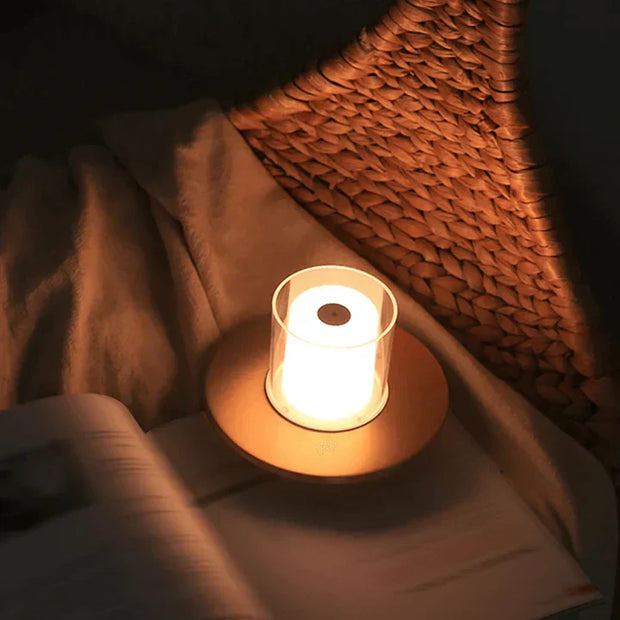 Elegant LED candle lamp with smart induction base – Perfect for a safe and comfortable ambiance