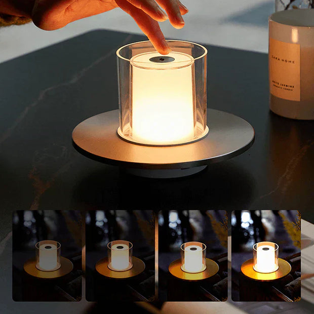 Elegant LED candle lamp with smart induction base – Perfect for a safe and comfortable ambiance