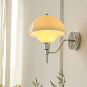 Mushroom Cream Wall Sconce – Embrace Natural Elegance with Comfortable Ambient Light