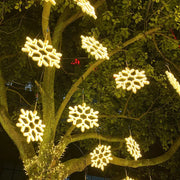 Waterproof LED Snowflake Star Garland – Perfect for Outdoor Holiday Decorations