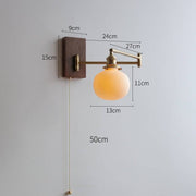 Elegant ceramic and wood wall sconce – Elevate your modern interior decor