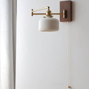 Elegant ceramic and wood wall sconce – Elevate your modern interior decor