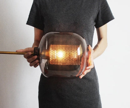 Suspension en verre Savannah – Luminaire LED suspendu chic pour des espaces élégants