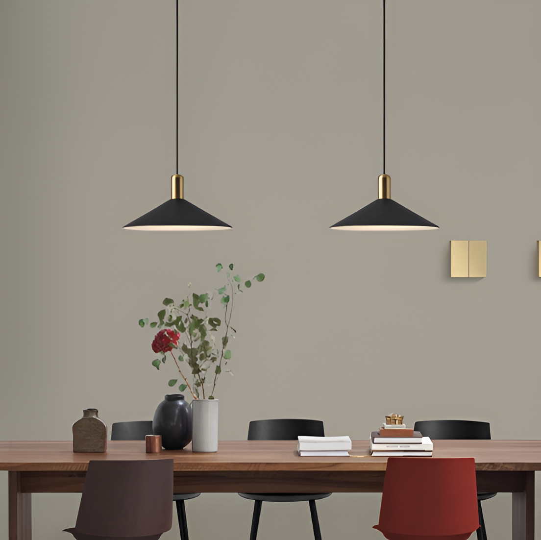 Suspension Moderne Sleek Altura – Design Métallique Minimaliste Chic avec Éclairage LED Intégré