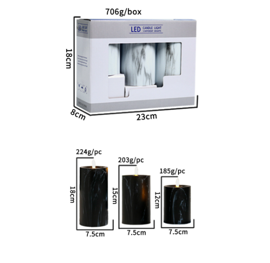Bougie LED à effet flamme – Embrassez la chaleur des flammes vacillantes pour une atmosphère chaleureuse
